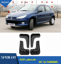 For Peugeot 206 2006-2019 Mudflaps Splash Guards Front With color and rear Mud Flap Mudguards Fender Modified special 2024 - buy cheap