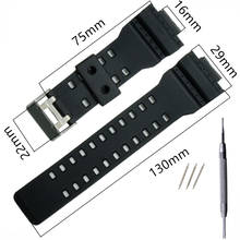 16mm Silicone Rubber Watch Band Strap Fit For G Shock Replacement Black Waterproof Watchbands Accessories +Tool 2024 - buy cheap