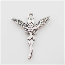 18 New Charms Tibetan Silver Dancing Angel Wings Pendants DIY 24.5x29mm 2024 - buy cheap