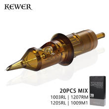 KEWER 20PCS Mix Tattoo Needles Cartridge RL M1 0.35mm 0.30mm Stainless Steel Disposable Permanent Makeup Eyebrow Tattoo Supplies 2024 - buy cheap