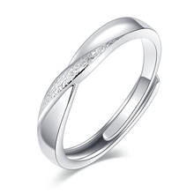 Fashion Silver Color Open Ring for Women Simple Design Wedding Female Ring Ladies Party Jewelry 2024 - buy cheap