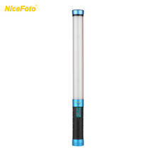 NiceFoto TC-288 Handheld Bi-color RGB LED Video Light 3000K-9000K Light Bar Magic Tube Light +Battery for Photography Lighting 2024 - buy cheap