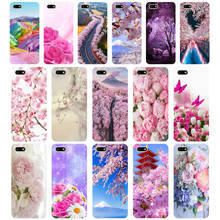 09AA Fuji cherry blossom Soft Silicone Tpu Cover phone Case for Huawei Honor 7A PRO 5.45 5.7 7C 7X Y5 2018 2024 - buy cheap