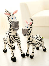 Juguete de peluche de cebra para niños, muñeco de felpa de 25cm con estampado de cebra, envío gratis 2024 - compra barato