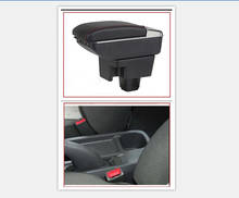 Caixa de armazenamento de couro console central braços do carro para chevrolet sail 2010 2011 2012 2013 2014 peças interior automóvel frete grátis 2024 - compre barato