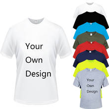 CYXZFTROFL 100% хлопковая футболка с индивидуальным принтом для женщин/мужчин, однотонные белые футболки, футболки, модная мужская футболка на заказ 1 2024 - купить недорого