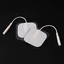 Almohadilla de electrodos de repuesto para masajeadores/Tens, 10 piezas, almohadillas de 4x4cm, tela blanca, Oct.24, venta al por mayor, envío directo 2024 - compra barato