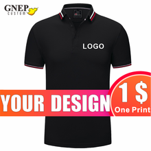 Summer Fashion Men's Polo Shirts Custom Solid Color Simple Tops Printing Embroidery Quality Short-Sleeved Lapel Shirt GNEP2020 2024 - buy cheap