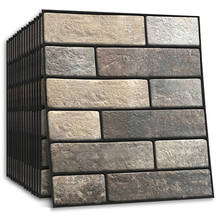 Auto-adesivo 3d tijolo papel de parede casca e vara telha painéis de parede de espuma do falso para o banheiro, cozinha, sala de estar decoração para casa 2024 - compre barato
