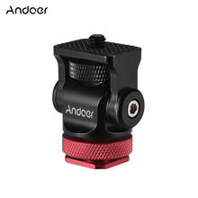 Andoer Mini Ball Head Ballhead Hot Flash Shoe Mount Adapter 1/4" Screw for DSLR Camera Microphone LED Video Light Monitor Tripod 2024 - buy cheap