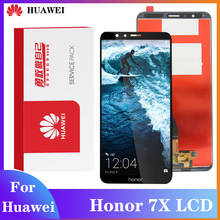 Tela lcd original para huawei honor 7x, digitalizador de montagem, display de toque para apply honor 7x drive/l22 2024 - compre barato