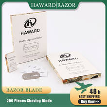 HAWARD Razor Blade 200 Pieces Double Edge Safety Razor Blade Imported Stainless Steel Shaving Blade For Hair Removal 2024 - buy cheap