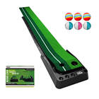 Ball Return 2.5M/3M Indoor Golf Putting Trainer Portable Golf Practice Putting Mat Golf Putter Green Trainer With Color Box 2026 - buy cheap Ball Return 2.5M/3M Indoor Golf Putting Trainer Portable Golf Practice Putting Mat Golf Putter Green Trainer With Color Box 2026 - buy cheap