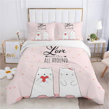 Conjunto de roupa de cama infantil, confortável, meninas, bebês, meninos e meninas, x 200, colcha, capa de edredom, lindo ao redor 2024 - compre barato