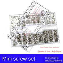 500Pcs 18 Types Mini screw DIY Kit Laptop Computer Assemble Repair Screw Fastener set With 1.2mm 1.4mm 2.0mm Screwdriver 2024 - buy cheap