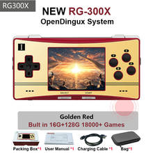 Arnberic rg300x-console de videogame portátil retrô para ps1, suporte para jogos full hd, 18000 jogos embutidos, presente para crianças 2024 - compre barato