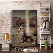 Pictures for Home Design Vintage Poster Retro Decor for Home Female Paintings for Interior Wall Loft Prints Room Decor 2024 - buy cheap