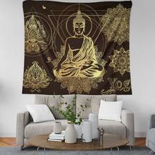 mandala wall cloth tapiz de pared wall fabric drop shipping lotus Indian buddha boho wall decor blanket wall carpet 2024 - buy cheap