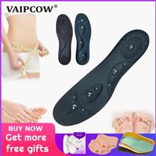 Magnetic Therapy Slimming Insoles for Weight Loss Foot Massage Health Care Shoes Mat Pad Brown Acupuncture Sole Dropshipping 2024 - buy cheap