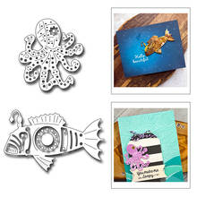 2021 New Goosefishes and Octopus Metal Cutting Dies For Mould Cut Paper Craft Making Greeting Card DIY Scrapbooking No Stamp Set 2024 - buy cheap