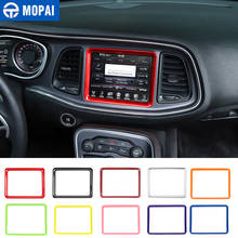 MOPAI Car Dashboard GPS Navigation Frame Decoration Cover Stickers for Dodge Challenger 2015-2020 Interior Accessories 2024 - buy cheap