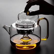 Bule de chá japonês resistente ao calor, 725ml, transparente, conjunto de chá kung fu, bule de chá doméstico, chaleira de chá de flor de escritório cientes 2024 - compre barato