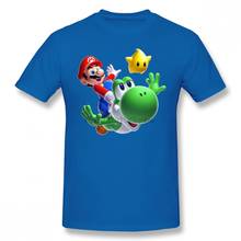 Mario Yoshi Мужская футболка дропшиппинг бренд размера плюс хлопок Crewneck футболки с коротким рукавом 2024 - купить недорого
