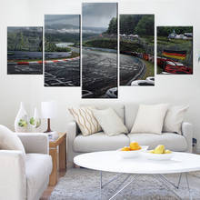 Nurburgring Rally Road Sports Car Track Print Canvas Paintings 5 Piece Landscape Wall Art Poster Living Room Home Decor Pictures 2024 - buy cheap