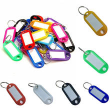 30 PCS/Set Plastic Custom Split Ring ID Key Tags Labels Key Chains Key Rings Numbered Name Baggage Luggage Tags 2024 - buy cheap
