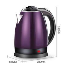 Stainlesss steel electric kettle boiler hot water heating kettles teapot Household tea pot heater anti-dry 1.8L EU US plug 2024 - buy cheap