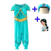 Disfraz de princesa Jazmín de Aladín para niños, disfraz de fantasía árabe, Ropa de baile de actuación 2024 - compra barato