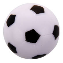 Bolinha de plástico pequeno para futebol, bola dura para crianças brinquedo adulto preto e branco 2024 - compre barato