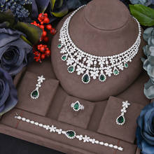 Missvikki dubia africano 4 pçs bowknot conjunto de jóias para o casamento feminino completa zircão cúbico indiano dubai conjunto de jóias de noiva 2024 - compre barato