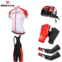 Mieyco Red Summer Big Cycling Set 100% Polyester MTB Bike Clothing Racing Bicycle Jersey Wear Clothes Maillot Ropa Ciclismo 2024 - buy cheap