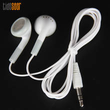 Wholesale White Cheapest Disposable Earphone for Party Shool Museum Bus Train or Plane Travel Agency As Company Gift 100pcs/lot 2024 - buy cheap