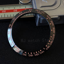 Sloping ceramic Bezel Insert 38.5*30.5mm  For Rlx Daytona No Luminous  Sapphire crystal Watch parts 2024 - buy cheap