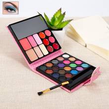 Elecool paleta de sombras brilhantes com estojo, 32 cores, cosméticos, fashion, pigmentado, perolada, sombra de olho, nude, kit de maquiagem 2024 - compre barato