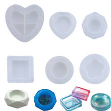 High Quality DIY Various Shapes Mirror Ashtray Silicone Mold Crystal Epoxy Resin Handmade Container Dried Flower Decoration Mold 2024 - buy cheap