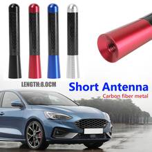 3.5/8cm Universal Car Styling Roof Antenna Carbon Fiber Screw Metal Stubby Mast Antenna Replacement Kit Auto Exterior Parts New 2024 - buy cheap