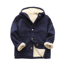 Children's cotton-padded coat boy's windbreaker lambskin coat thick 2024 - buy cheap