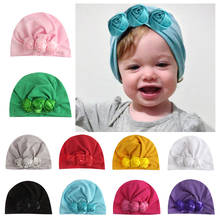 Lytwtw chapéu de flor para crianças, gorro para bebês recém-nascidos, adereços para fotos, primavera/outono, modis gorro turbante infantil, 1 peça 2024 - compre barato