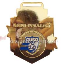 Custom Award gold medal badges pins enamel semi-finalist football badge print logo sports game of gifts OEM/ODM 2024 - купить недорого