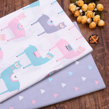 Alpaca Tri angle 100% Twill Cotton fabric Cloth DIY handmade sewing patchwork quilting home sheets pillow decor material tissus 2024 - buy cheap