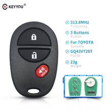 KEYYOU Замена 315 МГц 2 + 1/3 кнопки дистанционного смарт-ключа автомобиля GQ43VT20T для Toyota Sequoia Sienna 2008 2009 2010 2011 2012 2024 - купить недорого