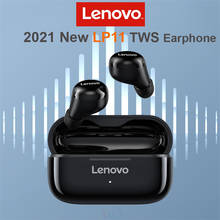 Lenovo-auriculares inalámbricos LP11 Ture con Bluetooth, dispositivo de audio estéreo con cancelación de ruido, manos libres, LP1, TWS, con micrófono HD 2024 - compra barato