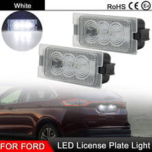1 Pair For Ford Edge 2007-2014 Escape 2008-2012 For Mercury Mariner 2008-2011White LED License Plate Light Number Plate Lamp 2024 - buy cheap