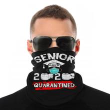 Senior 2020 Quarantine Paper Graduation Scarf Half Face Mask Halloween mask Seamless Bandanas Protective Headwear Cycling Hiking 2024 - buy cheap