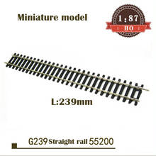 Modelo em miniatura 1:87 g239 trilhos retos de 239mm trilho reto 55200 acessórios material trem modelo areia mesa acessórios 2024 - compre barato