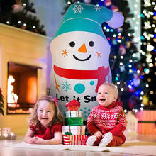 120cm Inflatable Snowman Dolls Christmas Garden Yard Decor Christmas Party Decorations New Year 2020 Xmas Gift Game Noel Navidad 2024 - buy cheap