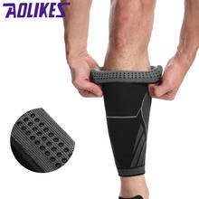 AOLIKES 1Pcs Elastic Weaving Sport Compression Calf Sleeve Leg Protector Seamless Cuff For Run Marathon Basketball Shin Guard 2024 - buy cheap